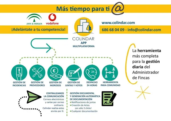 Colindar App: servicios para el Admnistrador de Fincas
