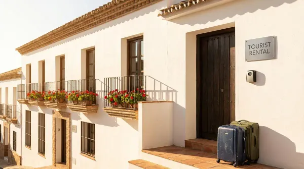 Edificio residencial con pisos turísticos regulados por la Ley de Propiedad Horizontal