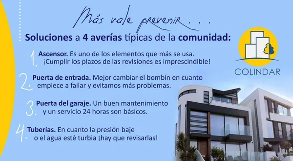 prevenir averias comunidad