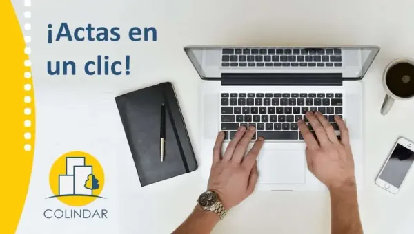 Acta de junta de propietarios firmada y enviada desde el móvil